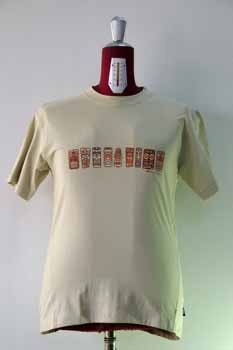 Beige Tiki Print Tee