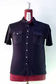 Black Button Front Shirt