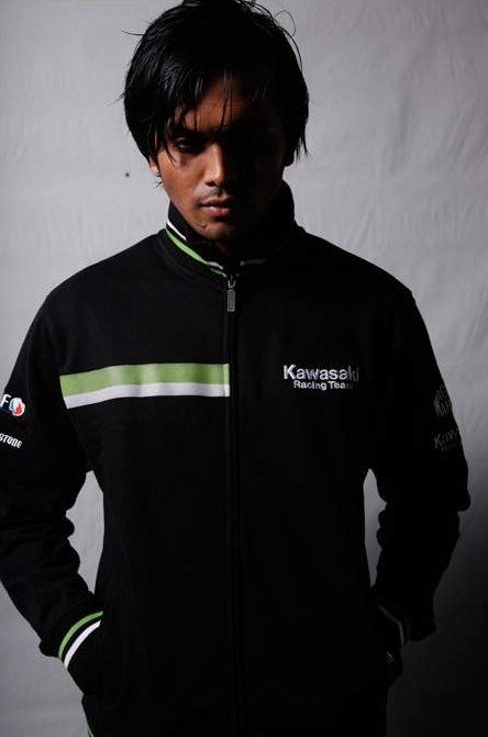 Black Green Stripe Racing Jacket