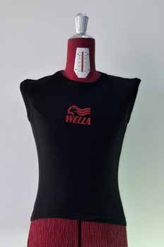 Black Sleeveless Logo Tee