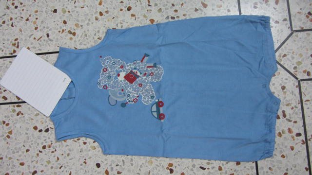 Blue Teddy Bear Romper