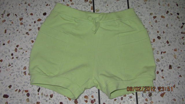 Girls Lime Green Shorts