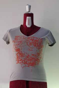 Grey Graphic Print Tee
