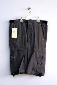 Grey Zip Pocket Cargo Pants
