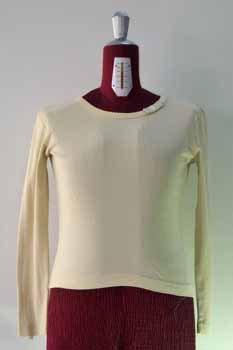 Ivory Ribbed Knit Top