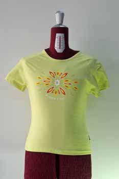 Lime Green Sunburst Graphic Tee