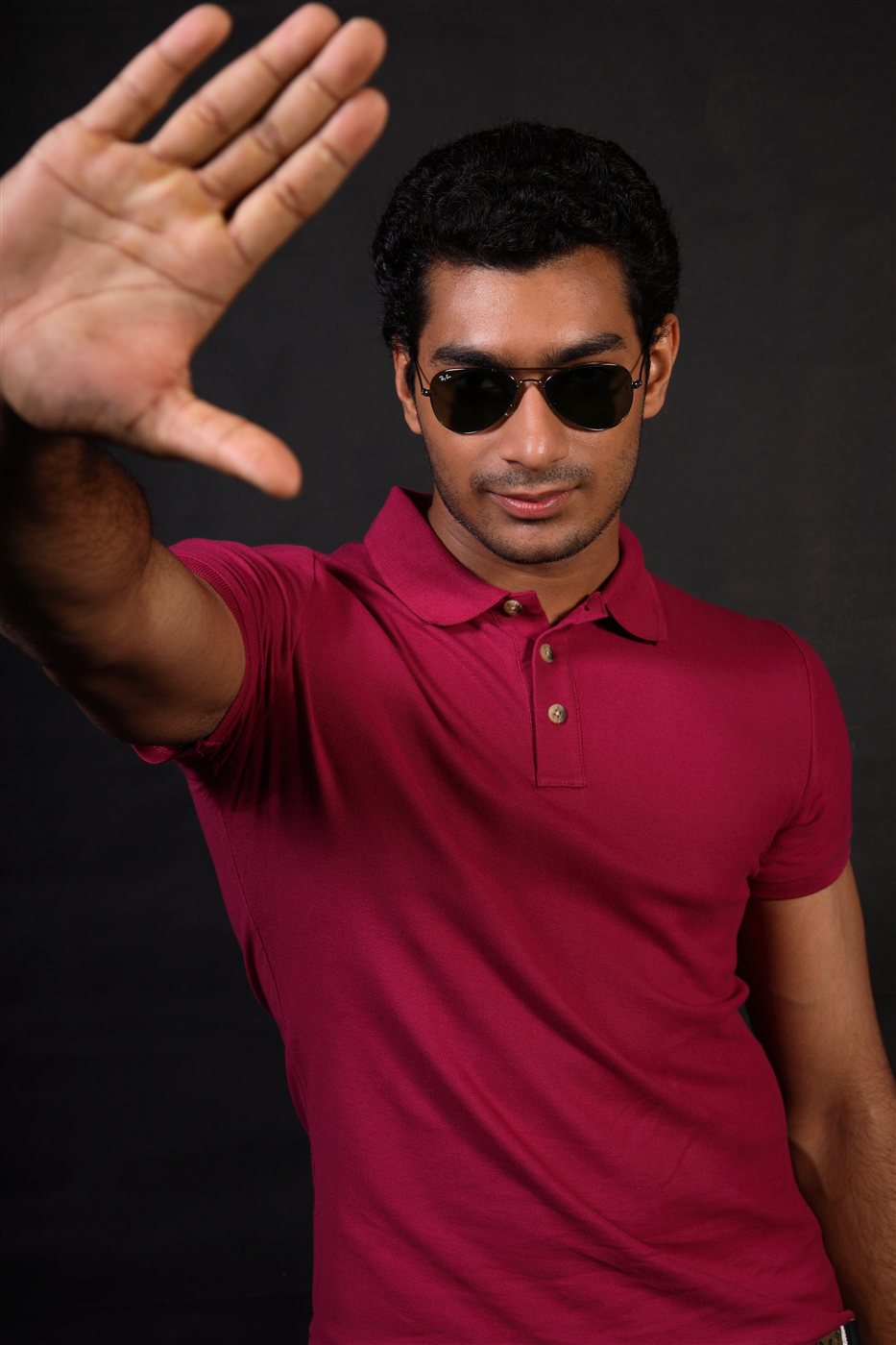 Maroon Collared Polo Shirt