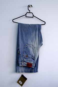 Medium Wash Patch Pocket Jeans