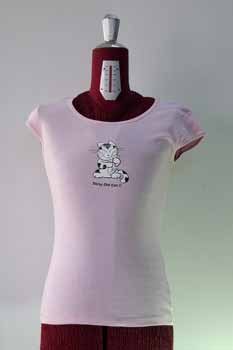 Pink Cat Graphic Tee