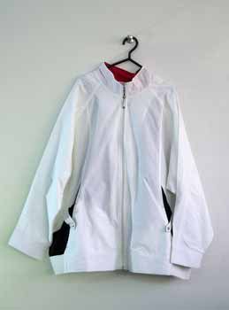 White Pink-Lined Track Jacket